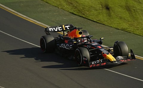 Red Bull's Max Verstappen in action during the Formula One Australian Grand Prix at Melbourne Grand Prix Circuit, Melbourne, Australia.