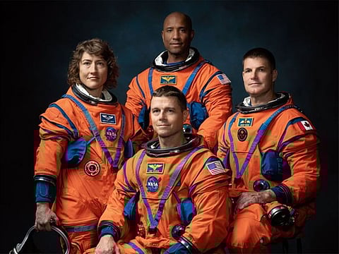 Reid Wiseman, Victor Glover, Christina Koch, and Jeremy Hanson