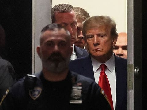 In Pictures: Donald Trump's journey from Trump Tower to New York courthouse