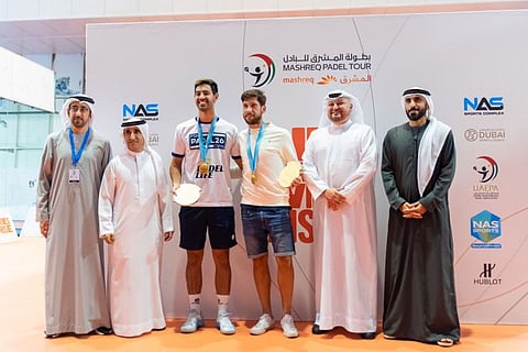 Shaikh Saeed also crowned the winners of the different categories of the Padel Championship.