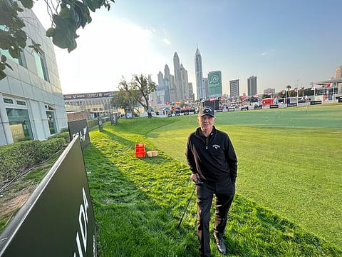 Peter Cowen at the 2023 HERO Dubai Desert Classic at Emirates Golf Club.