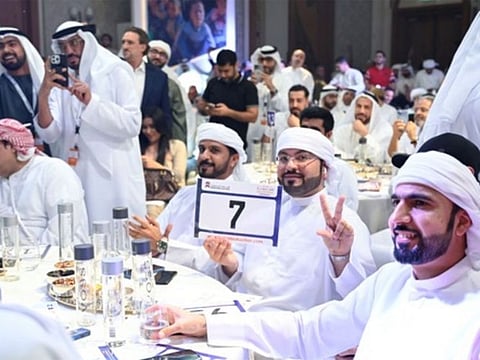Bids for special plate numbers fetched a total of Dh91.59 million. That included the world’s most expensive vehicle plate number (P7) for Dh55 million.