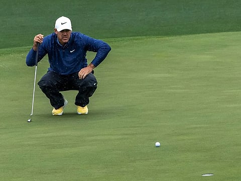 Brooks Koepka currently four shots clear