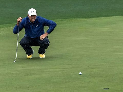 Brooks Koepka currently four shots clear