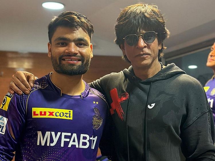 Rinku Singh and Shahrukh Khan 