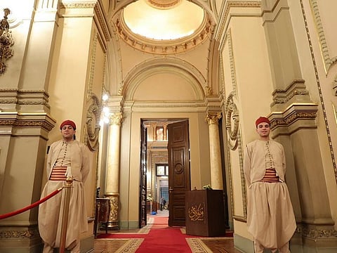 Photos posted by the restaurant of its service at the Abdeen Palace.