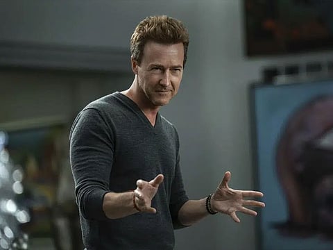 Edward Norton in a scene from 'Glass Onion: A Knives Out Mystery'