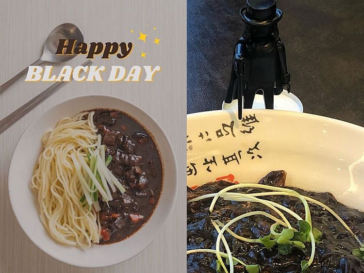 K-culture fans took to social media to share posts of their black-coloured food