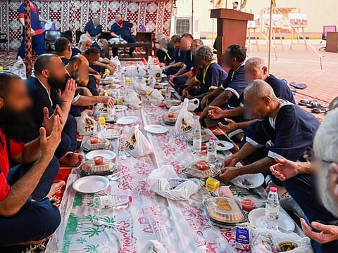 Group iftars and surprise reunions with families are spreading positivity for the inmates at Sharjah jail.