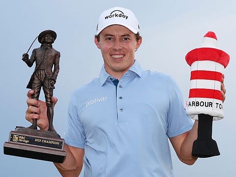 Matt Fitzpatrick winner of the RBC Heritage