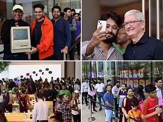 Photos: Apple opens first India store as fans show off vintage devices, take selfies 