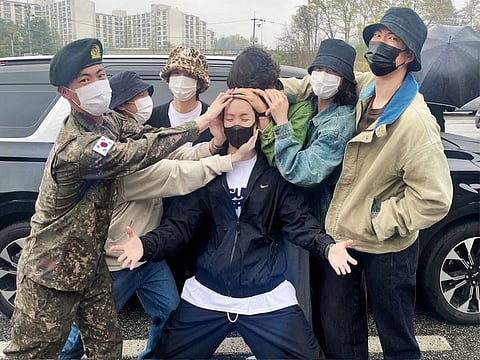 Viral photo: BTS members gather to send off J-Hope