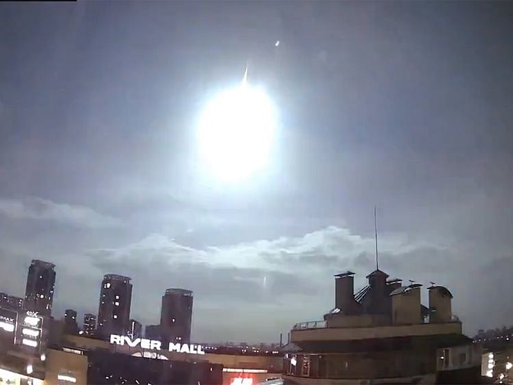 Flash in sky above Kyiv not missile