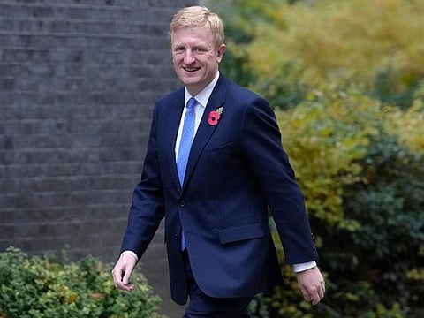 Prime Minister Rishi Sunak appointed Oliver Dowden, a senior Cabinet official, as deputy prime minister, and Alex Chalk as justice secretary, after U.K. Deputy Prime Minister Dominic Raab resigned Friday, April 21