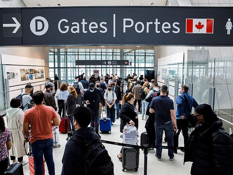 Toronto Pearson International Airport in Mississauga, Ontario, Canada