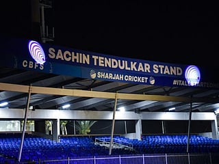 Sharjah Cricket Stadium renames west stand after Sachin Tendulkar