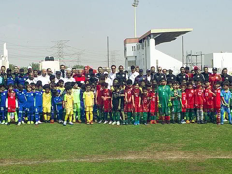 More than 600 players from Dubai’s four clubs took part in the Dubai Grassroots Football Festival — U 8.