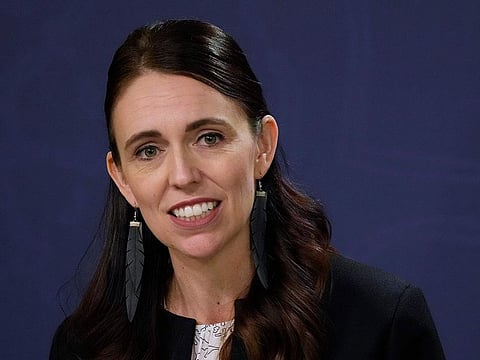 New Zealand Prime Minister Jacinda Ardern speaks during a joint press conference with Australia's Prime Minister Anthony Albanese in Sydney, July 8, 2022.