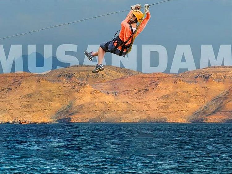  The new zip line in Musandam 