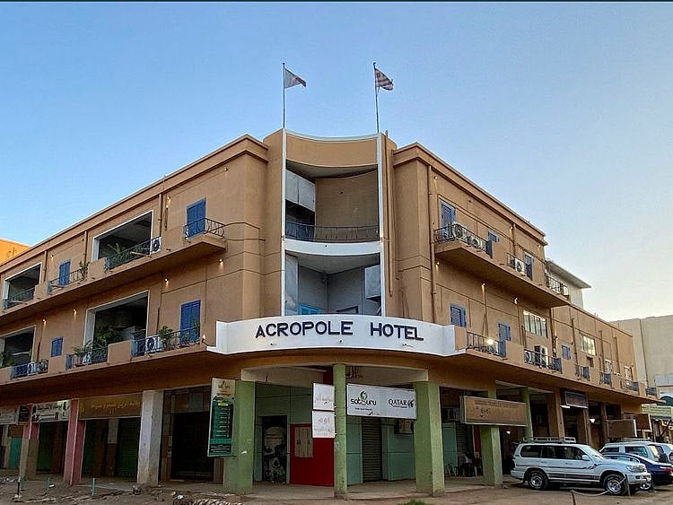  A view of Acropole Hotel in Khartoum, on April 28, 2023.  