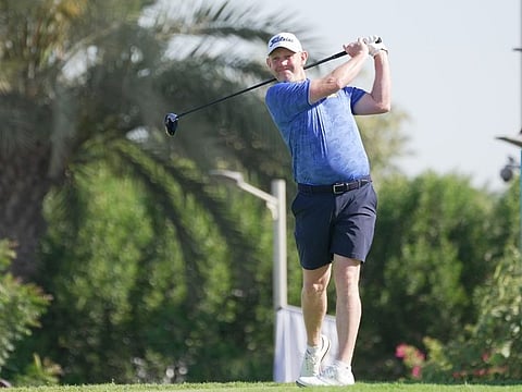 Stephen Gallacher during his third round in Abu Dhabi