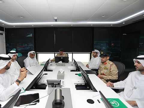 The meeting to evaluate the performance of General Department of Criminal Investigation of Dubai Police. 
