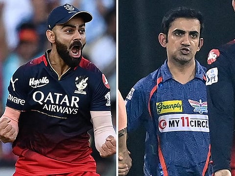 Virat Kohli and Gautam Gambhir 