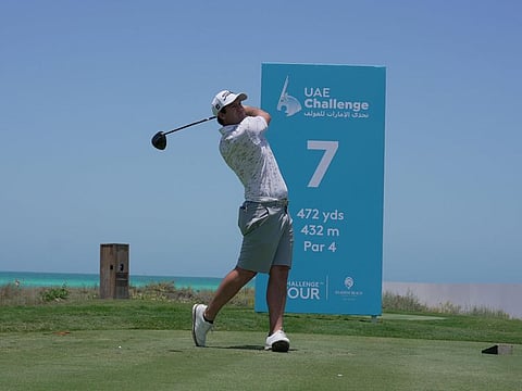 Ricardo Gouveia, last weeks winner on the Challenge Tour in Abu Dhabi