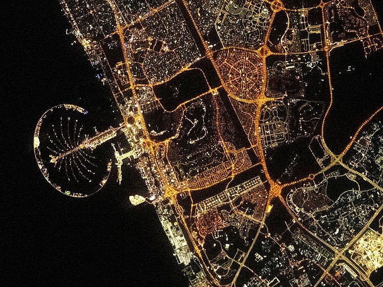 pic of dubai from space by al neyadi tweeted on may 3, 2023