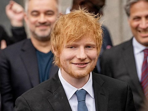 Singer Ed Sheeran departs the Manhattan federal court following after winning his copyright lawsuit in New York City, on May 4, 2023.  