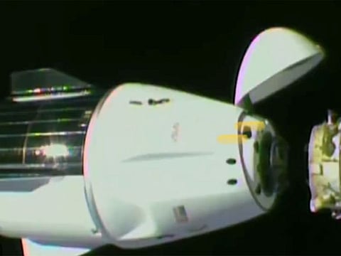  The Dragon spacecraft successfully docked with Harmony's forward port on the International Space Station today.