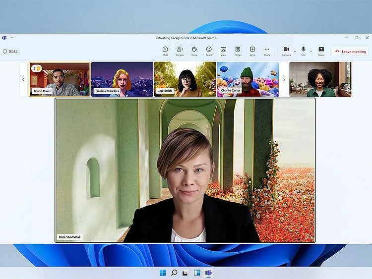 microsoft teams animated background