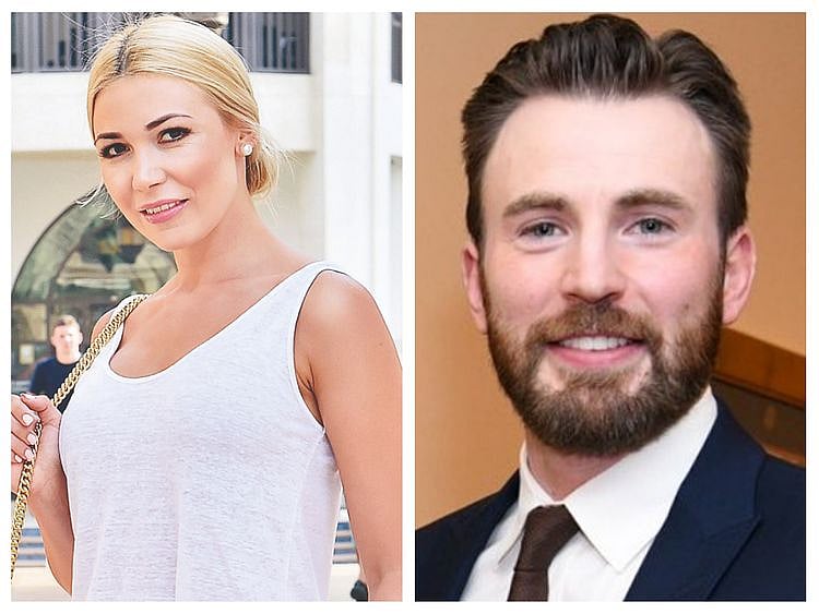 Hollywood actors Scarlett Johansson and Chris Evans.
