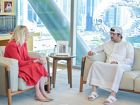 "We explored the many aspects of cooperation between the company and the UAE and Dubai, and ways to benefit from the economic growth opportunities," said Sheikh Maktoum.