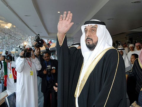 The late Sheikh Khalifa bin Zayed Al Nahyan