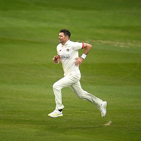 England pacer James Anderson sustained a groin injury while play for Lancashire.