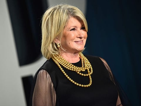 File photo of Martha Stewart arrives at the Vanity Fair Oscar Party, February 9, 2020.