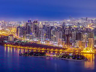 The skyline of Sharjah.