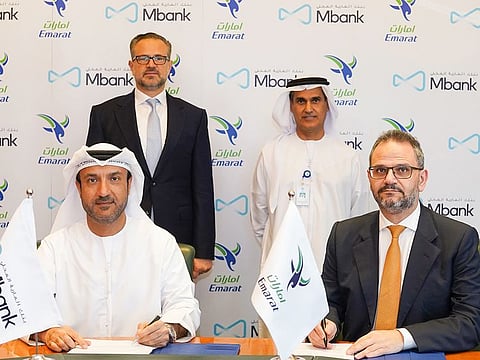 The signing ceremony took place at the Emarat head office. In attendance from Emarat were Ali Khalifa Al Shamsi, Director General and Oussama El Rifai, CFO. Representing Al Maryah Bank were Mohammed Wassim Khayata – CEO, Wissam Farran, the VP of Special Projects and Humaid Al Attar, the EVP of Wholesale Banking