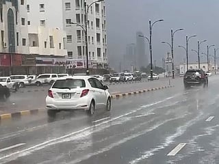 Watch: Heavy downpour in Ras Al Khaimah, moderate rainfall in Sharjah, partly cloudy weather across the UAE  