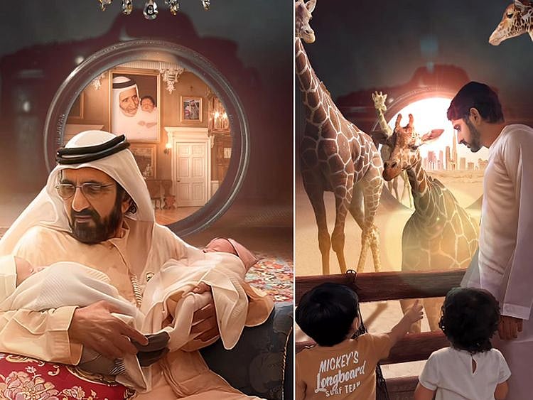 Sheikh Hamdan shares birthday greetings for his twins
