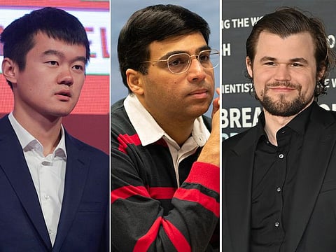 Ding Liren, Viswanathan Anand and Magnus Carlsen will be matching wits against each other in the unique team format in Global Chess League.