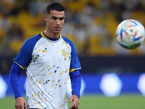 Al Nassr's Portuguese forward Cristiano Ronaldo.