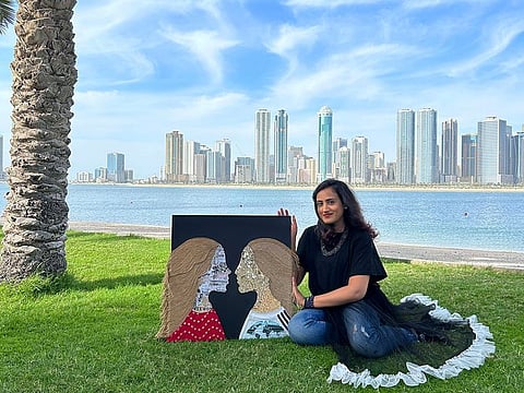 UAE artist and entrepreneur Raisa Mariam Rajan creates a stir at the International Contemporary Art Cannes Biennale 