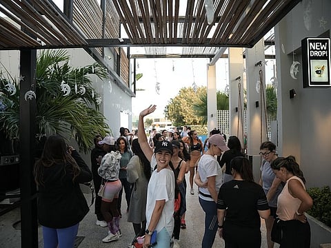 ‘Girls Who Walk Dubai’ takes place every Sunday at around 5.30pm or 6pm in Kite Beach, Jumeirah. The founder of the walking club, Farah Enayeh is pictured here. 