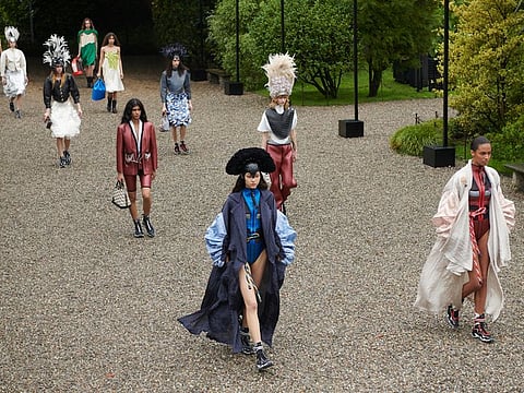 Isola Bella in the centre of Lake Maggiore provided a stunning setting for Nicolas Ghesquière’s Cruise ’24 collection for Louis Vuitton. 