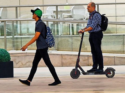 Integrated Transport Centre in Abu Dhabi clarifies rules on the use of electric scooters in the emirate.
