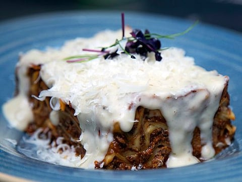 Lasagne with Wagyu beef sauce
