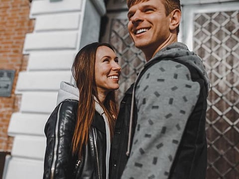 Dmytro Tsvyk and wife Maria Denysiuk