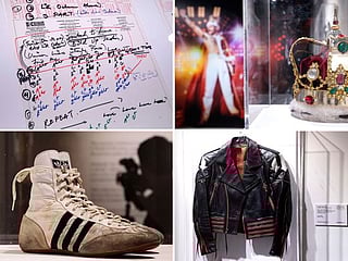 Photos: Freddie Mercury's draft lyrics for Queen hits unveiled before sale